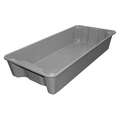 Toteline Stack and Nest Container, Gray, 7-1/2" H x 42-1/2" L x 20" W, 1 EA