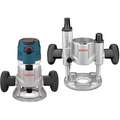 Bosch Router: Mid-Size, Fixed and Plunge Base, 2.3 hp, Variable Speed, 25,000 RPM, 1/2 in Collet