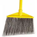 Rubbermaid 46-7/8" Angle Broom with Synthetic, Gray Bristles
