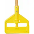 Rubbermaid Wet Mop Handle, Side Gate Mop Connection Type, Natural, Wood, 54" Handle Length