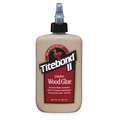 Titebond Wood Glue: II Dark, Extended Working Time, Interior/Exterior, 8 fl oz., Bottle, Dark Brown