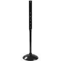 Round Sign Post, Breakaway Feature: No, 48"L, Cast Iron, Black