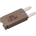 Plastic, Type 3 Mini Circuit Breaker; 7.5 Amp, Brown