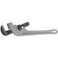 End Pipe Wrench, Aluminum, Jaw Capacity 2", Serrated, Overall Length 14", I-Beam