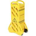 Tough Guy Portable Barricade: 13 ft. Overall L, 40 in Overall H, Yellow