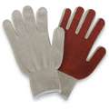 Condor Knit Gloves, Polyester/Cotton Material, Knit Wrist Cuff, Natural/Rust, Glove Size: XL