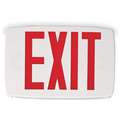 Acuity Lithonia LED Universal Exit Sign with No Battery Backup, Red Letters and 1 or 2 Sides, 7-5/8" H x 11-3/4" W