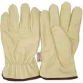 Cold Protection Gloves, Thinsulate Lining, Slip-On Cuff, Cream, L, PR 1