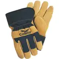 Condor Cold Protection Gloves, Soft Brushed Nylon Lining, Safety Cuff, Black/Sand, L, PR 1