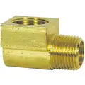 90&deg; Male Elbow, Inverted Flared Fitting, Brass, 3/8" x 1/8"