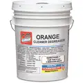 5 gal. Water-Based With Orange Scent Cleaner Degreaser, Clear Orange