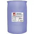 55 gal. Water-Based With Orange Scent Cleaner Degreaser, Clear Orange