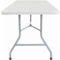 National Public Seating Rectangle Folding Table, 30" Height x 30" Width, Speckled Gray