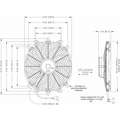 Maradyne 13-15/64" x 13-15/64" 12VDCV Reversible Exhaust Fan