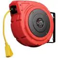 Extension Cord Reel Retractable, 50' 3 Outlets Indoor