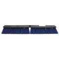 Tough Guy Floor Brush Head: Threaded, Std, 24 in Sweep Face, Recycled PET, Green