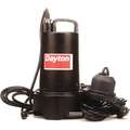 3/4 HP Submersible Sump Pump, Diaphragm Switch Type, Cast Iron Base Material