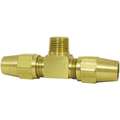 DOT Approved Air Brake Male Branch Tee, Brass, 3/8 x 3/8" x 1/4"