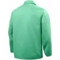 Steiner Green 100% 12 oz. Flame-Resistant Cotton Welding Jacket, Size: 2XL, 30" Length