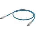 Hubbell Premise Wiring 3 ft. Clear Boot 5e Voice and Data Patch Cord, Blue