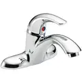 Low Arc Bathroom Faucet: Delta, Delta Commercial, Chrome Finish, 1.5 gpm Flow Rate