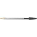 Ballpoint Pens, Pen Tip 1.0 mm, Barrel Material Plastic, Barrel Color Clear, Pen Grip None
