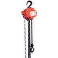Manual Chain Hoist, 1000 lb. Load Capacity, 10 ft. Hoist Lift, 25/32" Hook Opening