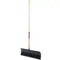 Snow Pusher, Carbon Steel Blade Material, 24" Blade Width, 12" Blade Height