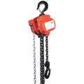 Manual Chain Hoist, 2000 lb. Load Capacity, 10 ft. Hoist Lift, 1-7/64" Hook Opening