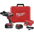 Milwaukee Cordless Hammer Drill/Driver Kit, 18 VDC, 1/2" Chuck Size, 0 to 31, 500 Blows per Minute