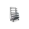 Customizable Large Bin-Tray Cart with Slotted A-Frame, 1,500 lb Load Capacity