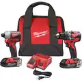 Milwaukee M18 Cordless Combination Kit, 18.0 Voltage, Number of Tools 2