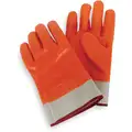 Cold Protection Gloves, Foam/Jersey Lining, Safety Cuff, Hi Visibility Orange, L, PR 1