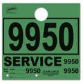 Dispatch Numbers, 4000 - 4999, Hanging Tags, Green