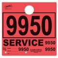 Dispatch Numbers, 4000 - 4999, Hanging Tags, Red