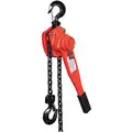 Lever Chain Hoist, 3000 lb. Load Capacity, 10 ft. Hoist Lift, 1-7/64" Hook Opening