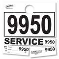 Dispatch Numbers, 1000 - 1999, Hanging Tags, White
