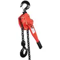 Lever Chain Hoist, 6000 lb. Load Capacity, 10 ft. Hoist Lift, 1-29/64" Hook Opening