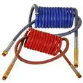 Phillips Coiled Nylon Air Brake Assembly, 15 ft. L with 40" Lead, Red/Blue