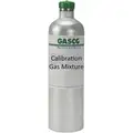Gasco 34 L Calibration Gas; 100 PPM Carbon Monoxide, 25 PPM Hydrogen Sulfide, 2.5% Methane (50% LEL), 18% Oxygen, Balance Nitrogen