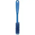 Vikan Stiff Bristle Dish Scrub Brush, 1 x 11 inch, Blue