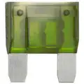 30A Blow & Glow Maxi Fuse with 32VDC Voltage Rating, PA66, Green
