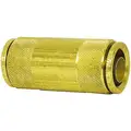 DOT Approved Air Brake Fitting Union, Push-To-Connect Fitting, Brass, 1/4 in. Tube OD