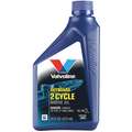 Synthetic Blend 2-Cycle Engine Oil, 16 oz. Bottle, SAE Grade: Not Specified, Blue/Green