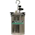 Speedaire Paint Tank: 2.5 gal Capacity, 50 psi Max. Pressure, Pressure Feed Spray Guns