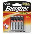 Energizer Max, AAA Battery, Alkaline, Premium, 1.5V DC, PK 8