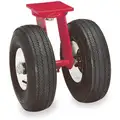 Medium Duty, Swivel Easy-Turn Plate Caster with Pneumatic Wheels; 1250 lb. Load Rating, 12" Wheel Dia.