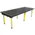 Buildpro Welding Table: 78 in Work Surface Wd, 38 in Work Surface Dp, 4,400 lb Load Capacity