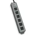 Tripp Lite Outlet Strip, Commercial and Industrial, Metal, 6 Total Number of Outlets, 20.0, 15 ft.