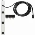 Power First Outlet Strip, 8 Outlets, 15.0 Max. Amps, 15 ft. Cord Length